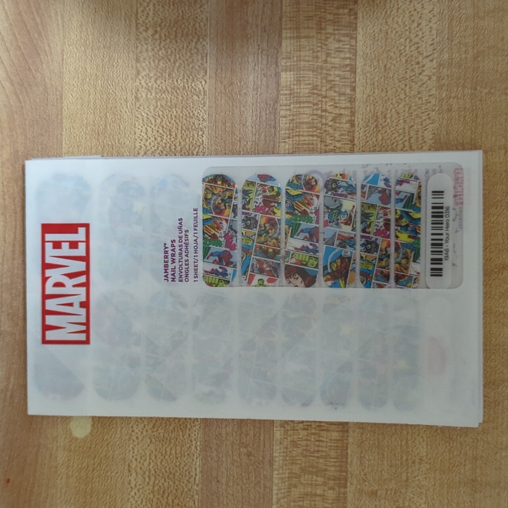 Marvel Jamberry nail wraps Your Hero nip